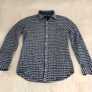 Charles Tyrwhitt blue check button down size small